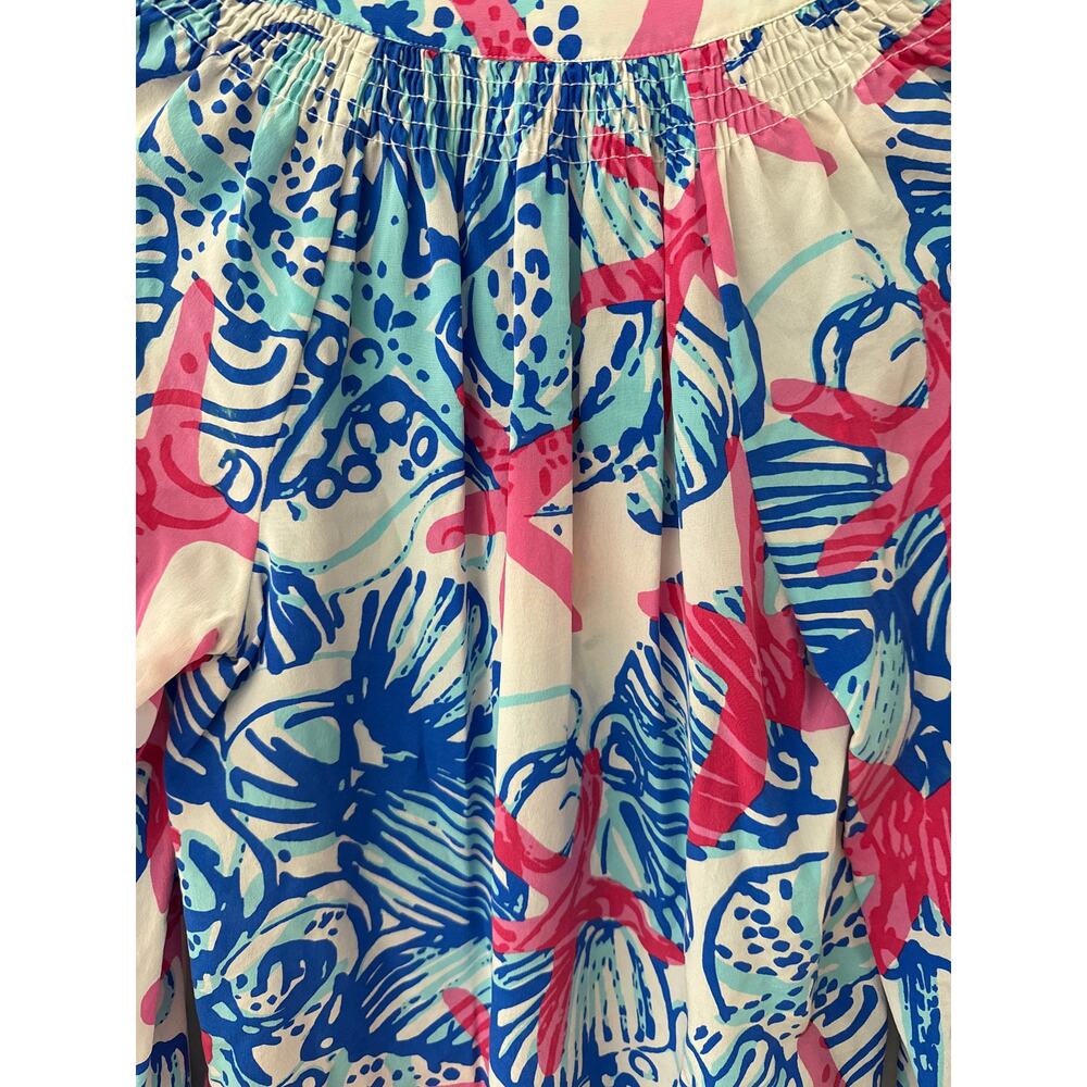 Lilly Pulitzer Elsa Top She She Shells in Resort‎ White Size Small - Picture 6 of 8